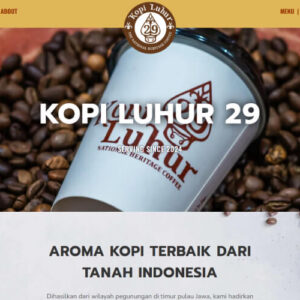 Coffee Shop Template + Free Domain