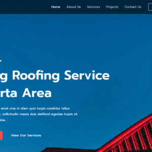 Roofing Template + Free Domain